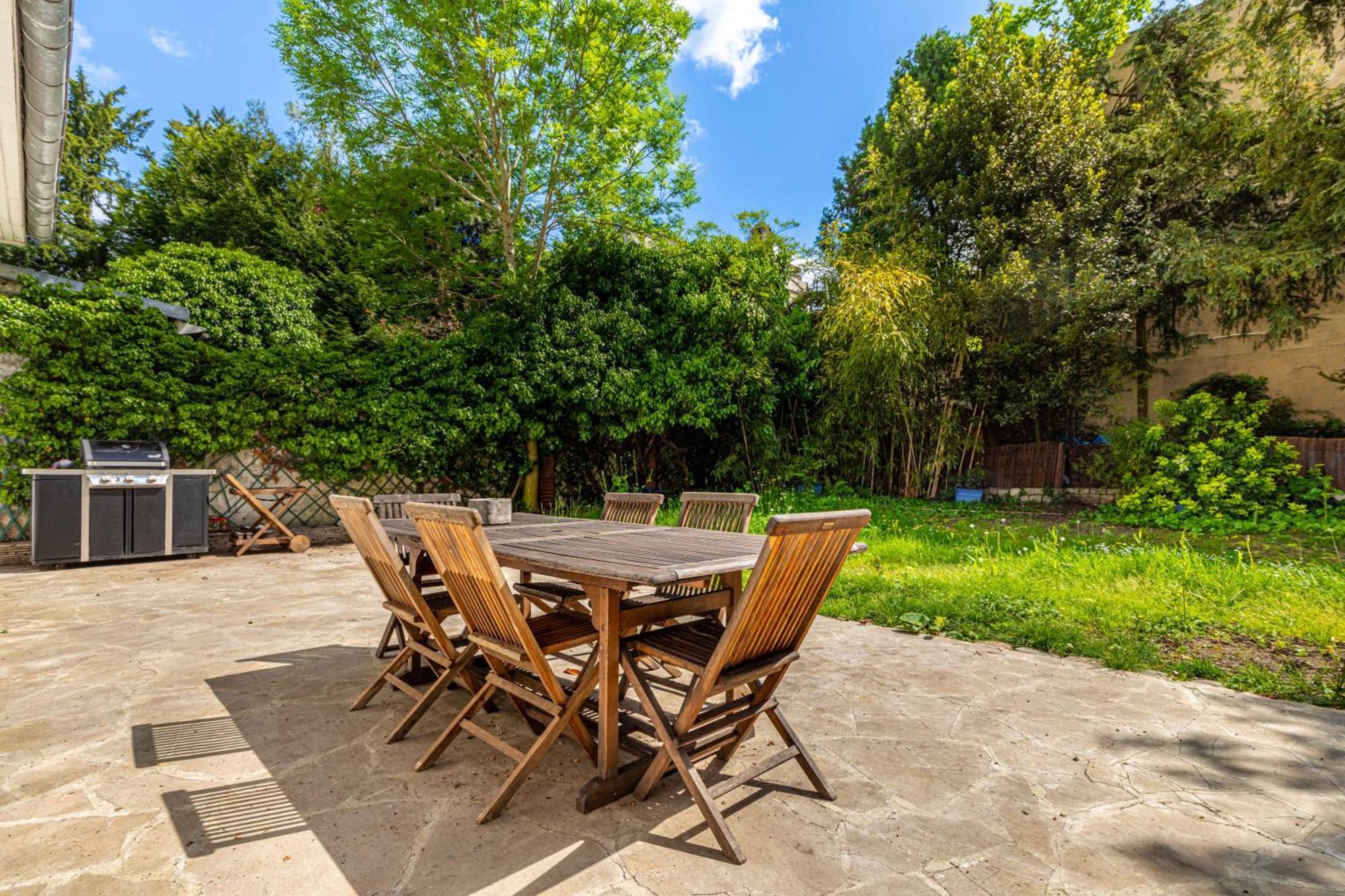 Grand & Classy Apartment With Private Garden, Villa Des Ammonites Meudon Extérieur photo